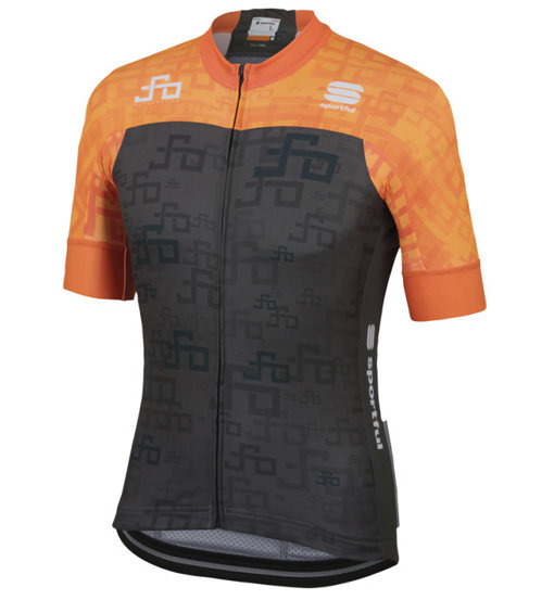 Maglia Sagan logo Peter Sagan line arancione/verde