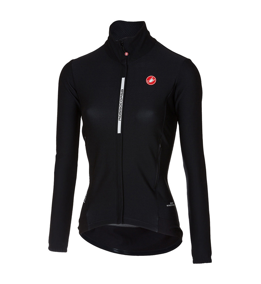 Giacca Perfetto donna rosso corsa nero