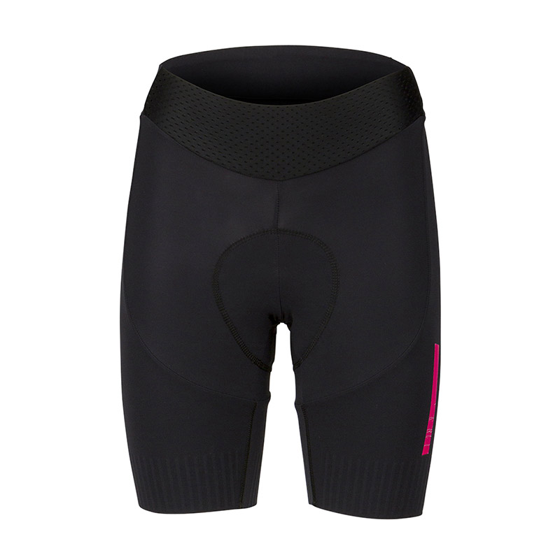 Pantaloni corti Minorca donna nero/fucsia