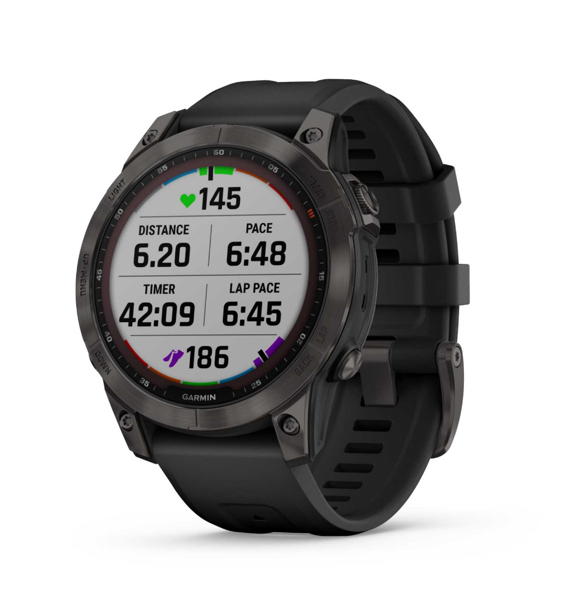 Garmin Garmin Fenix 7 sapphire Solar dlc grigio cinturino nero