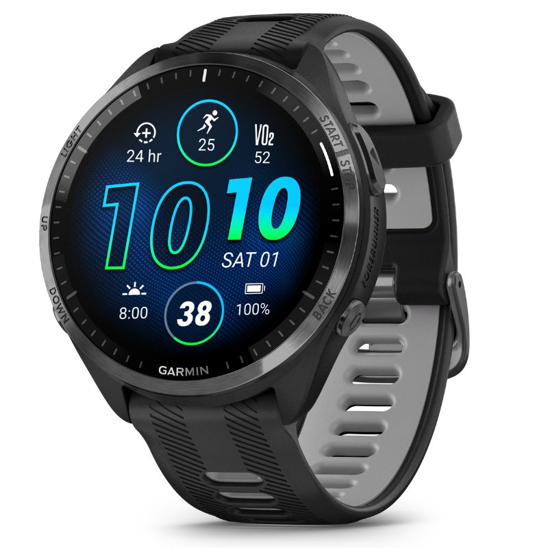 Garmin Garmin Forerunner 965 grigio cinturino nero/grigio