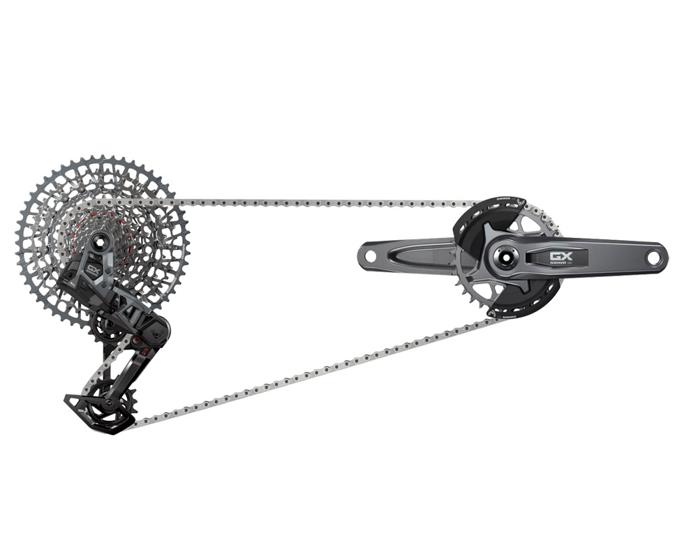 Sram Gruppo Sram Gx t-type eagle axs 32t 170mm dub boost 12v. 10-52