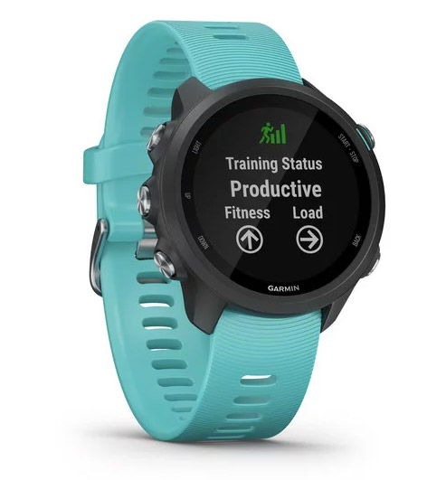 Garmin Forerunner 245 Music nero cinturino aqua
