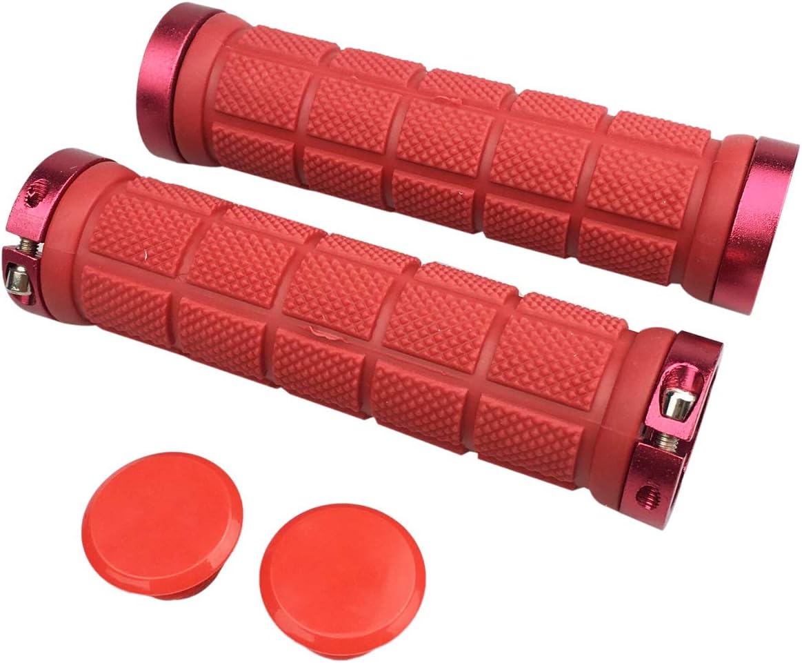 PLATT Bike Hand Grips, Impugnature per Manubrio Bici, Manubrio della Bici in Gomma ergonomica Antiscivolo manopole per Bicicletta MTB - immagine 2