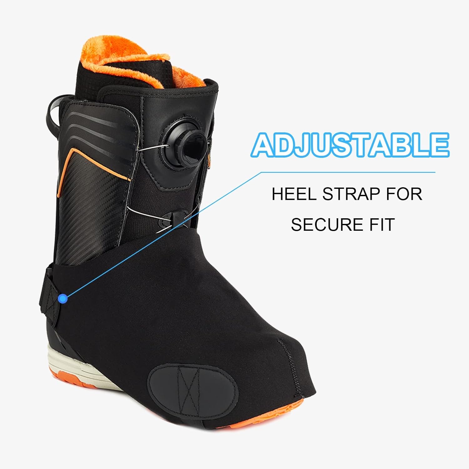 YYchan Copriscarpe, copriscarpe, copriscarpe da sci, copriscarpe per neve, per tenere scaldapiedi, riscaldamento, regali per sciatori, accessori per sport invernali, regali per sci, accessori per sci, accessori per sci, 1 paio - immagine 4