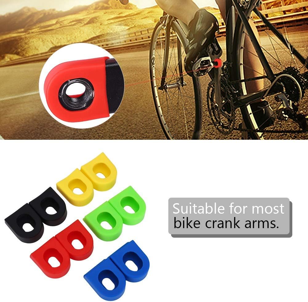 Alomejor Protezioni per Pedivelle, 1 Paio Copri Pedivelle per Cinghie MTB Stivali per Pedivelle per Parti di Biciclette - immagine 2