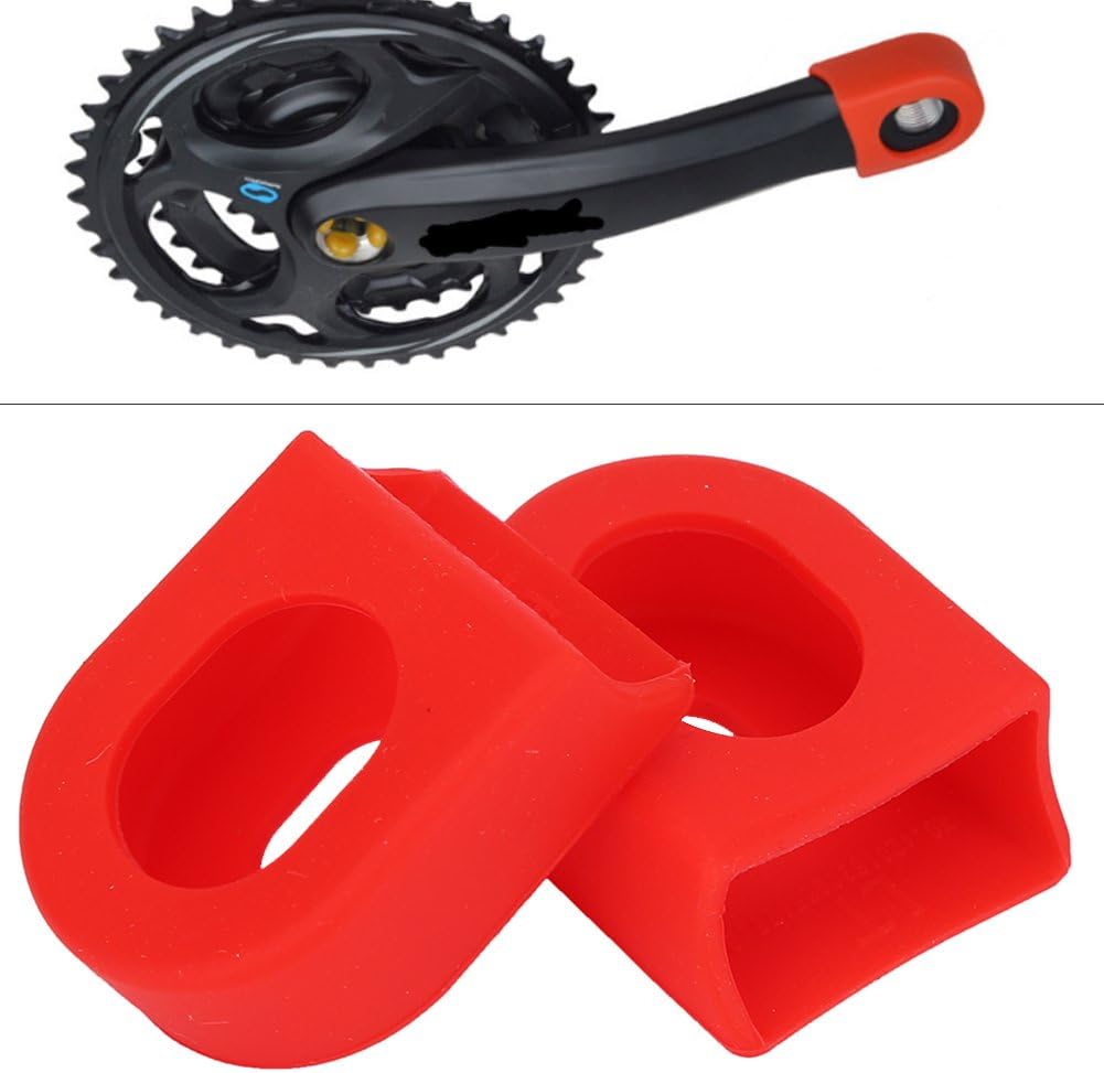 Alomejor Protezioni per Pedivelle, 1 Paio Copri Pedivelle per Cinghie MTB Stivali per Pedivelle per Parti di Biciclette - immagine 3