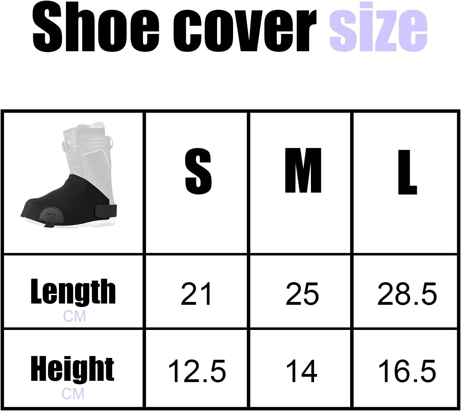 YYchan Copriscarpe, copriscarpe, copriscarpe da sci, copriscarpe per neve, per tenere scaldapiedi, riscaldamento, regali per sciatori, accessori per sport invernali, regali per sci, accessori per sci, accessori per sci, 1 paio - immagine 3