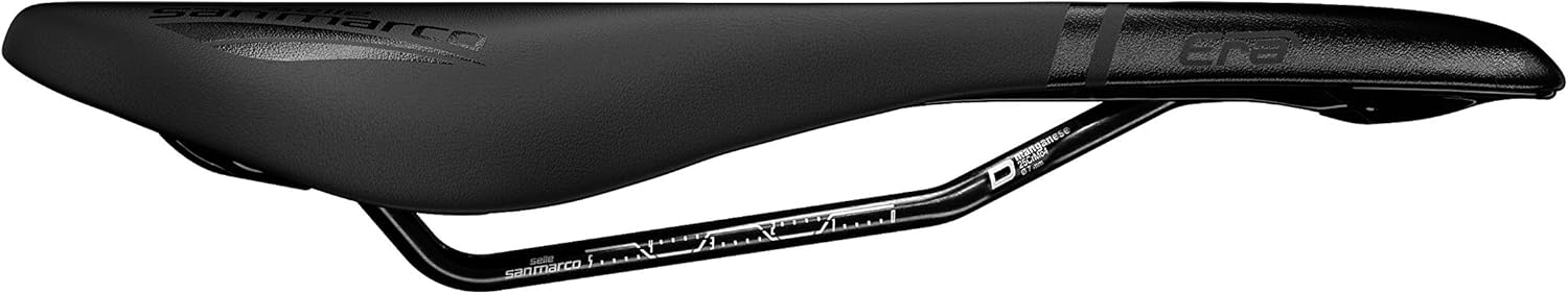 Selle San Marco ERA Dynamic - Sella per Bicicletta Confortevole e Ergonomica, con Forma Piatta e Rail in Lega di Acciao - immagine 2