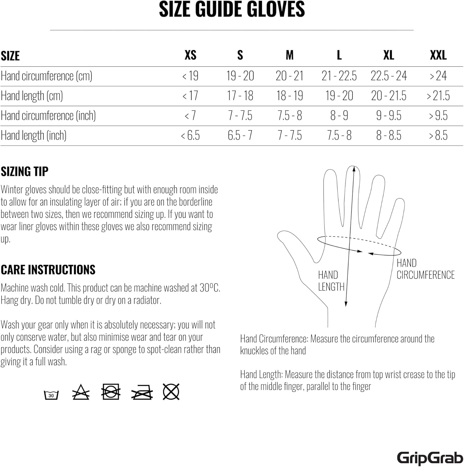 GripGrab Ride Guanti da Ciclismo Imbottiti con Dita Lunghe Termiche Invernali Antivento con Touchscreen Bici da Corsa - immagine 6