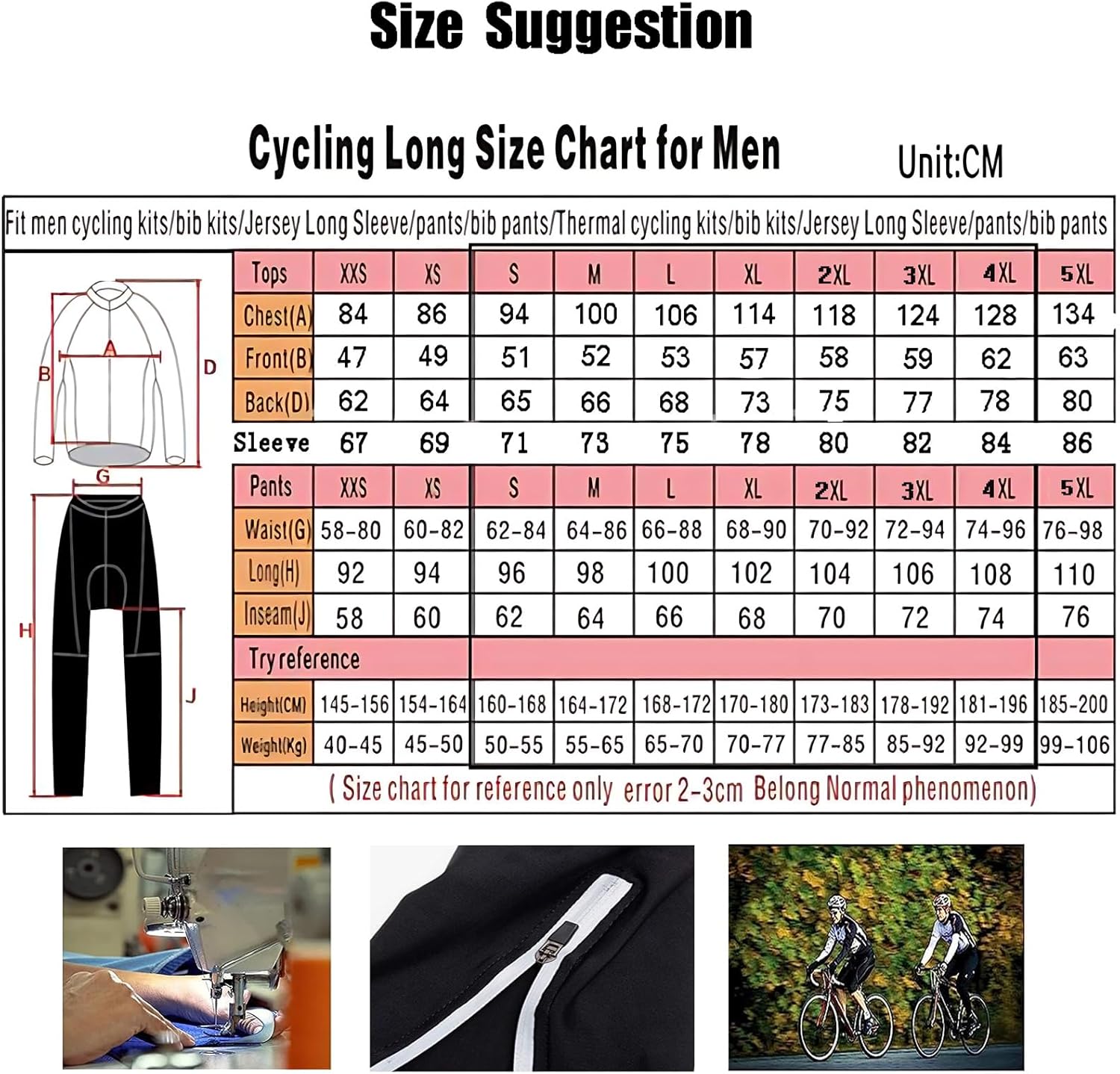 NUNOMO Abbigliamento Completo Ciclismo Uomo Tuta Bici da Corsa Invernale Maglia MTB Manica Lunga + Salopette Imbottiti con Gel 9D MTBGel Caldo e Antivento - immagine 7