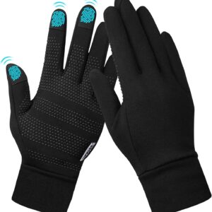 BQA Guanti da corsa invernali per uomini e donne, guanti touch screen leggeri per ciclismo, ciclismo, guida sportiva e attività all'aperto