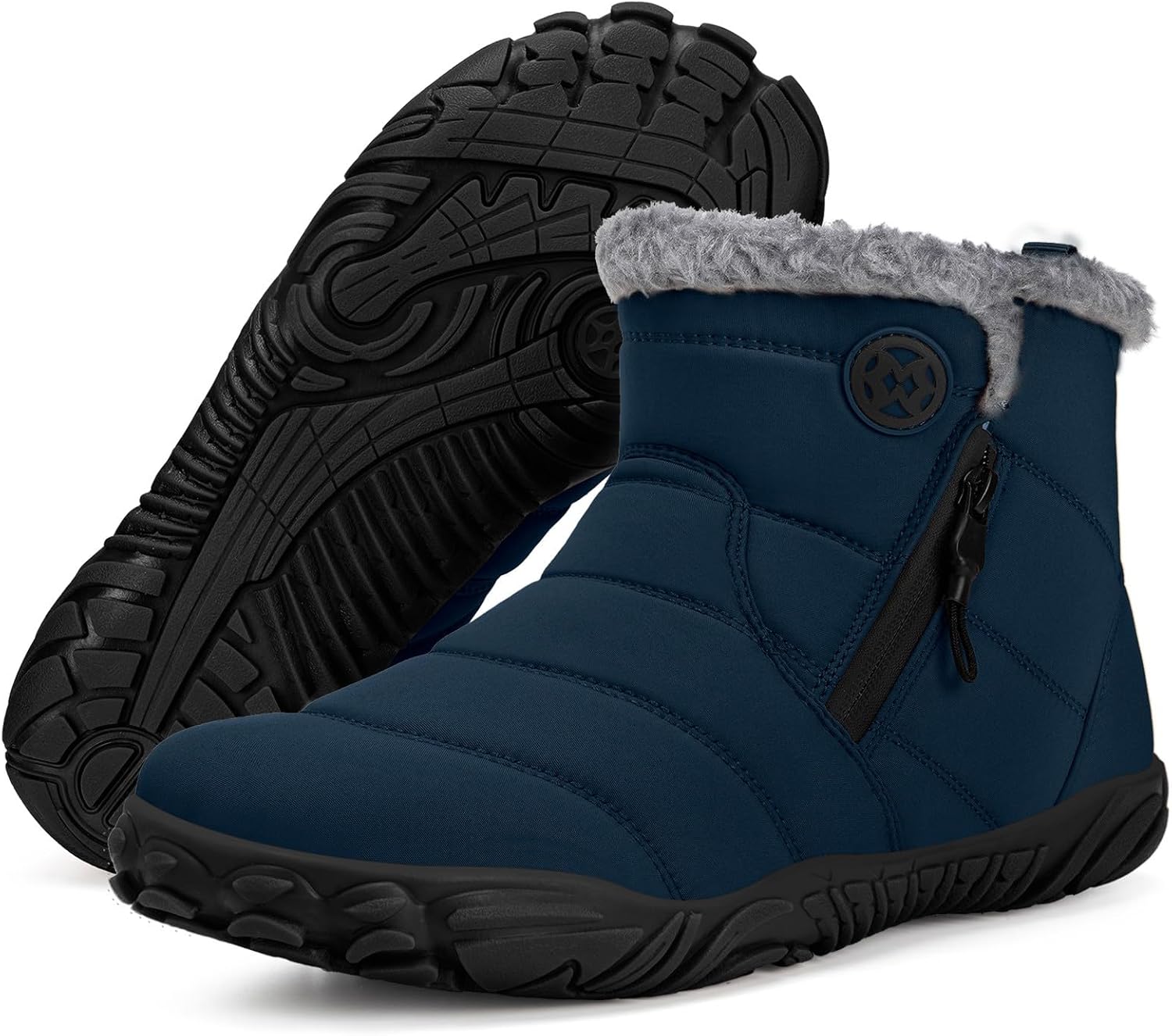 Barefoot Stivali Uomo Scarpe Invernali Donna Minimaliste Caldo Resistente all'Acqua Scarponcini Inverno
