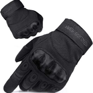 FREE SOLDIER Guanti Sport All'aperto Guanti da Moto Guanti Mezzo Dita Guanti nocche rinforzate Si applica al Ciclismo Airsoft Paintball Arrampicata Escursioni