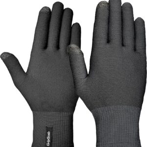 GripGrab Guanti Termici a Dita Lunghi da Ciclismo in Lana Merinos con il Touchscreen MTB Uomo Donna Mountain Bike