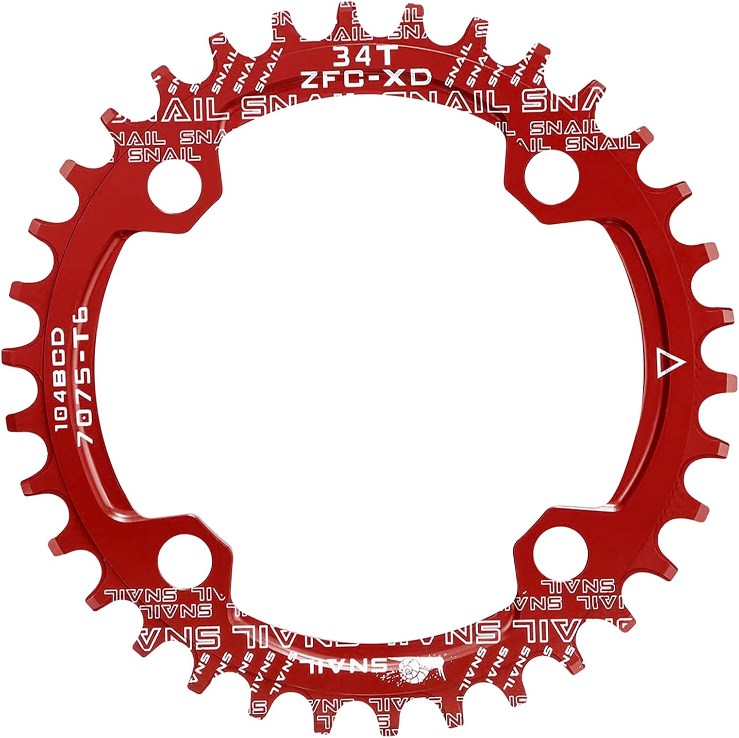Jane Eyre 32T, 34T, 36T Corona Stretta e Larga per Bicicletta 104BCD, Piastra pedivella Bicicletta, Piastra Catena in Lega di Alluminio, Adatta per Mountain Bike da Strada Mountain Bike