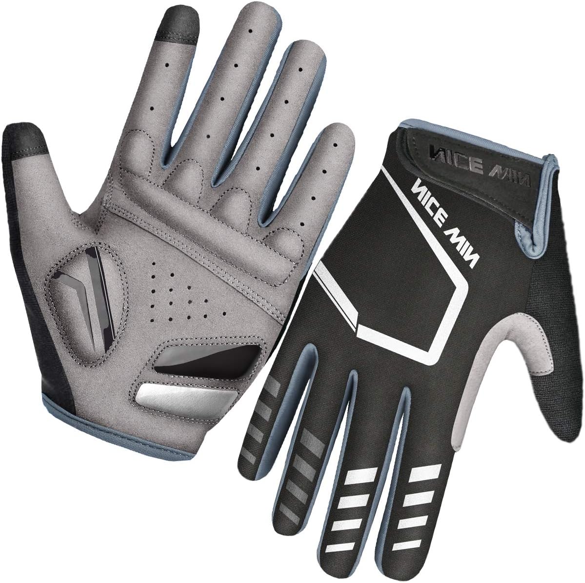 LOHOTEK Guanti da Ciclismo Moto da Mountain Montagna Imbottito da Strada per Bicicletta da Uomo Donna Antiscivolo Touch Screen