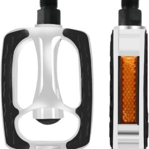 1 Paio Pedali per Bicicletta,Pedali per Mountain Bike,Alluminio Pedali per Bicicletta,con Tavola Anti -Luce,Utilizzato per Biciclette Urbane, Piccole Ruote,Auto da Corsa,Auto di Montagna