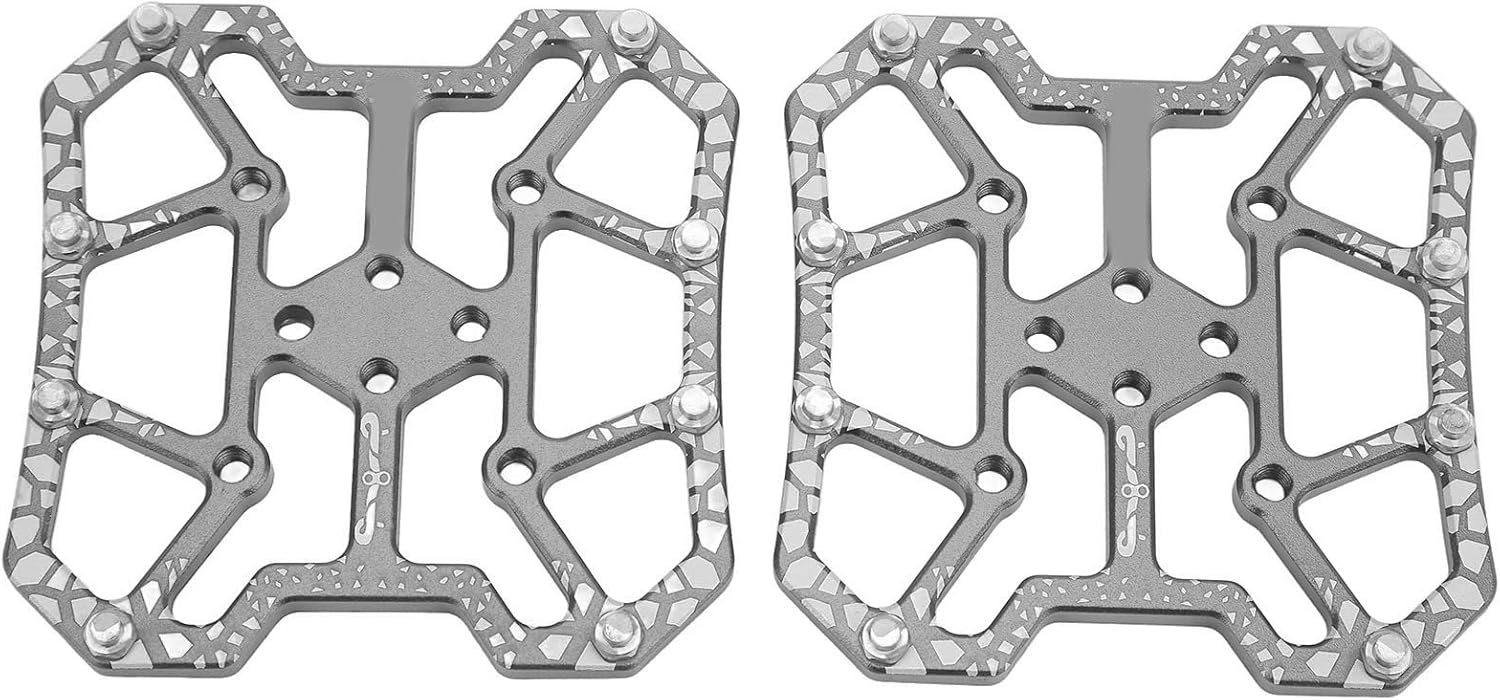 Wakects 1 Paio di Pedali a Piattaforma Larga in Alluminio per Mountain Bike Adattatore per Piattaforma a Pedale a Scatto Autobloccante per Sistema di Bici da Strada SPD e KEO Sistema di Mountain Bike - immagine 7