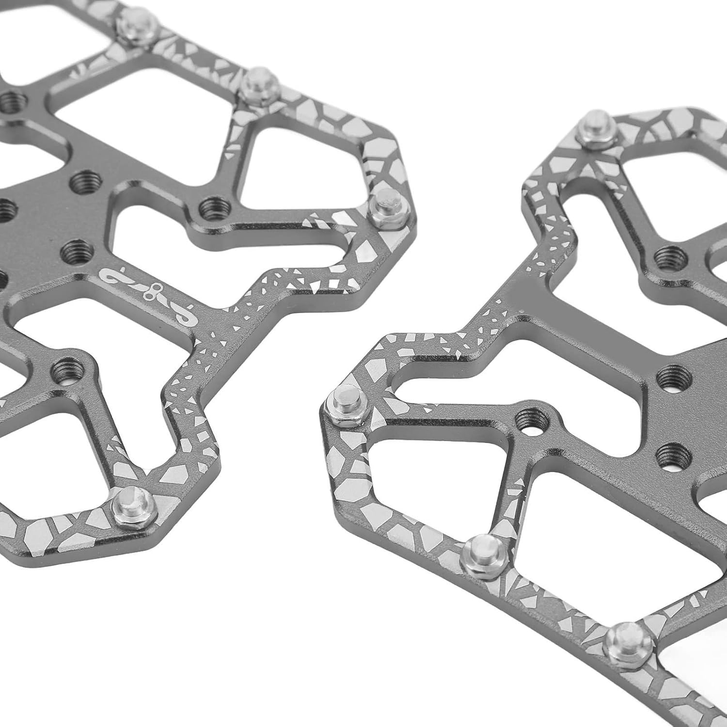Wakects 1 Paio di Pedali a Piattaforma Larga in Alluminio per Mountain Bike Adattatore per Piattaforma a Pedale a Scatto Autobloccante per Sistema di Bici da Strada SPD e KEO Sistema di Mountain Bike - immagine 5