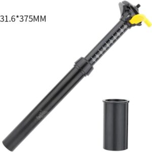 DONGLING Reggisella 1 Pz 30.9mm 31.6mm MTB Reggisella Telescopico Regolabile Droper Post Sella Idraulica Tubo Contagocce Mountain Bike Reggisella di Controllo Canotto Sella Ammortizzato(31.6mm)