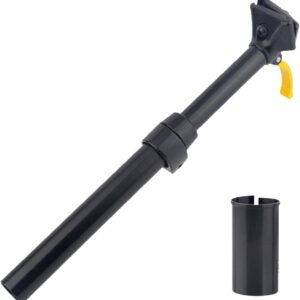 Faderr - Reggisella per bicicletta, in lega di alluminio, con controllo manuale, telescopico, per bicicletta, mountain bike, MTB, colore: nero (dimensioni: 31,6 mm)