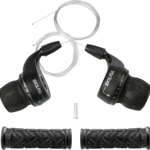 MEGHNA Lever Twist Shifter 3 * 6/7 18 21 Velocit&agrave; con Impugnatura della Bicicletta Mountain Bike Cambio di Marcia