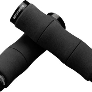 ROCKBROS Manopole Bici, Manopole MTB in Spugna EVA, Impugnatura per Manubrio Antiscivolo, Lock-On Design, Adatto per Bicicletta, MTB, Bici da Corsa, E-bike, Manubrio da 22 mm, Accessori Bici
