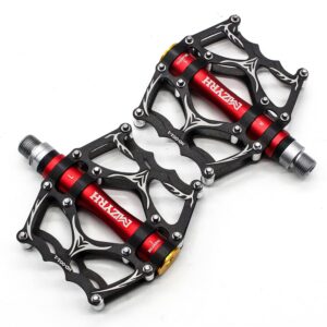 Willyn JT40 Pedali da trekking per bici da corsa, pedali antiscivolo ultra leggeri, 3 cuscinetti impermeabili.