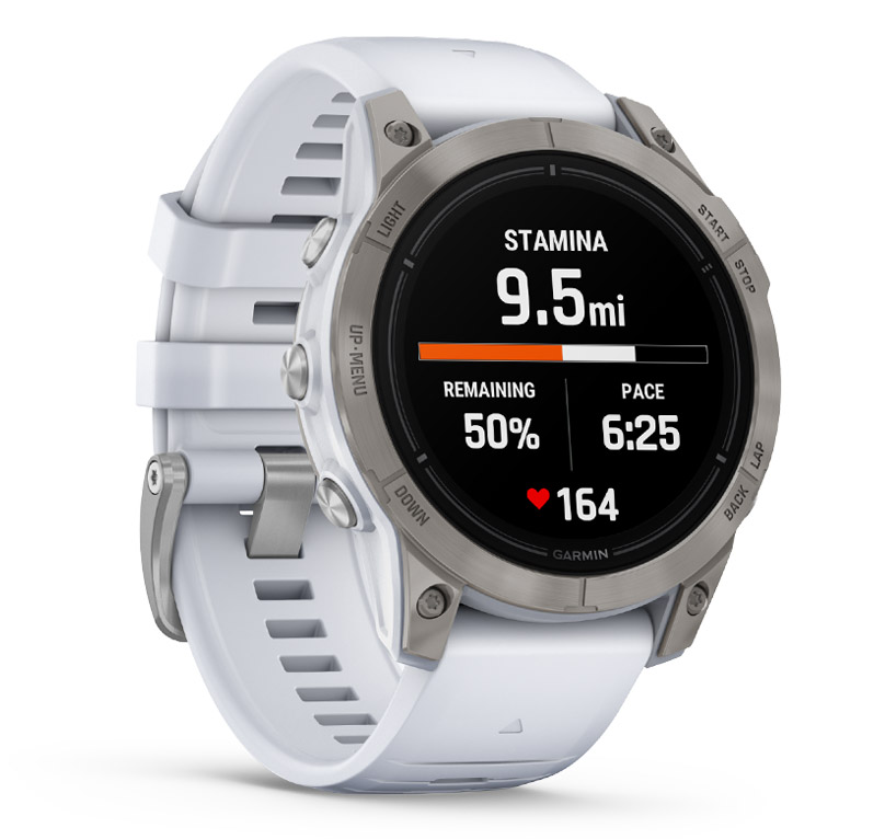 Garmin Garmin Epix Pro 2 sapphire 47mm titanio cinturino bianco