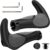 Impugnature per Biciclette, Manubrio Bici Antiscivolo, Manopole MTB Ergonomiche 22.2mm in Gomma, Doppio Serratura in Alluminio Universale per Bici da Strada, Mountain Bike, MTB, BMX, Scooter