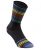 Calzini Full stripe aspect nero/blu/giallo