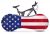 Indoor Cover bike bandiera Usa